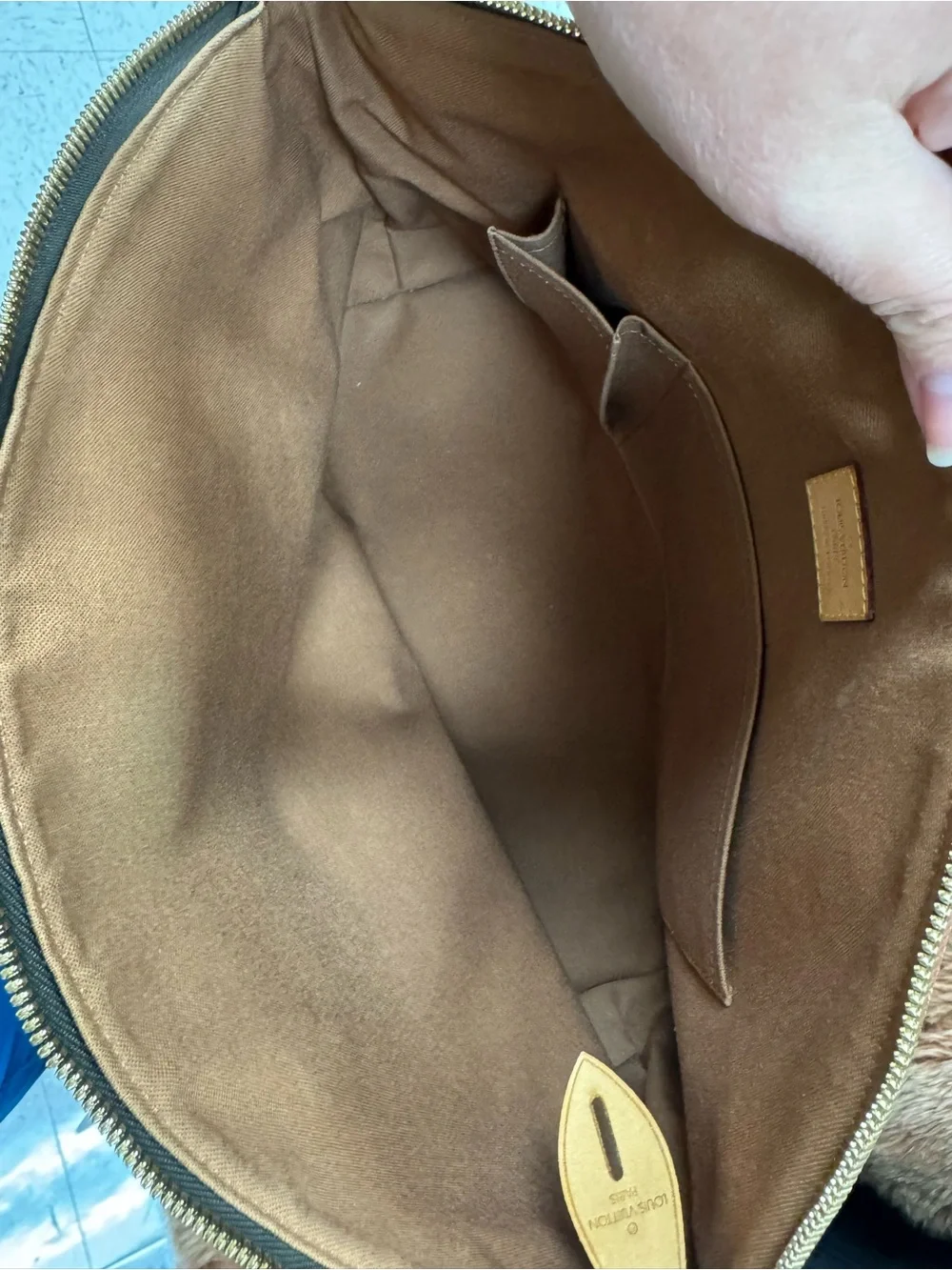 Louis Vuitton Monogram Lockit Canvas Handbag with COA